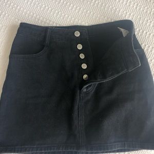 Brandy Melville Black Denim Skirt by John Galt
